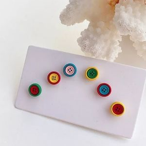 Button Earrings